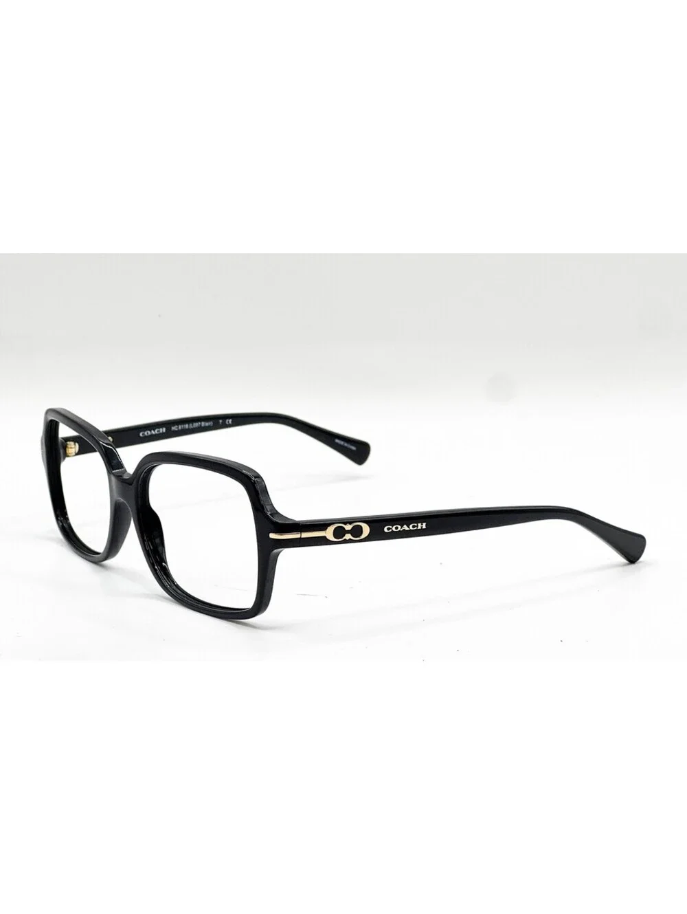 Coach Hc 8116 500211 Polished Black Authentic Eyeglasses 56-16-135